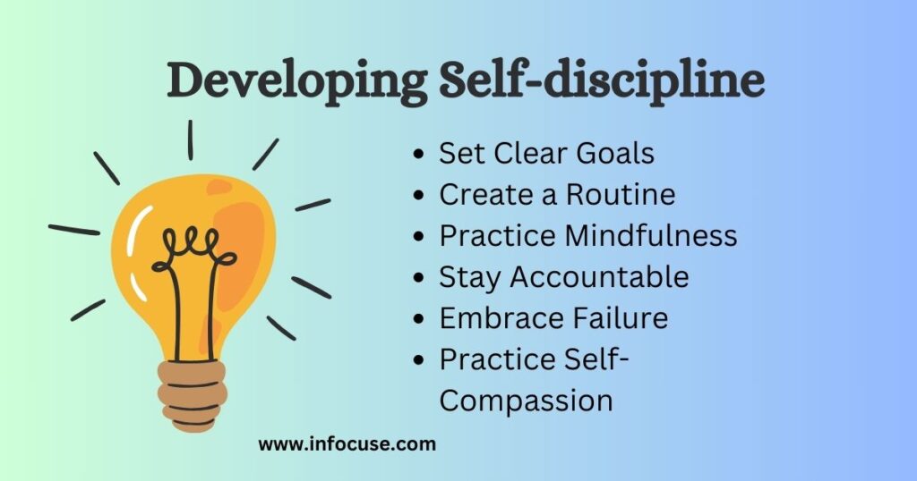 Developing of self discipline